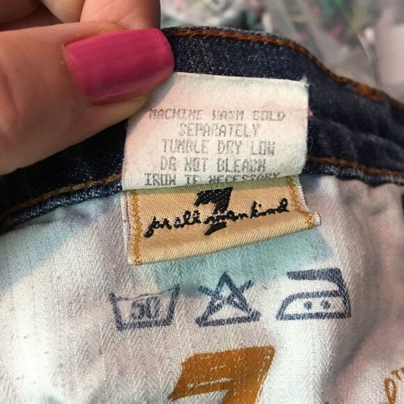 7 for All Mankind Boy Cut Button Fly Jeans 26 - Picture 7 of 11